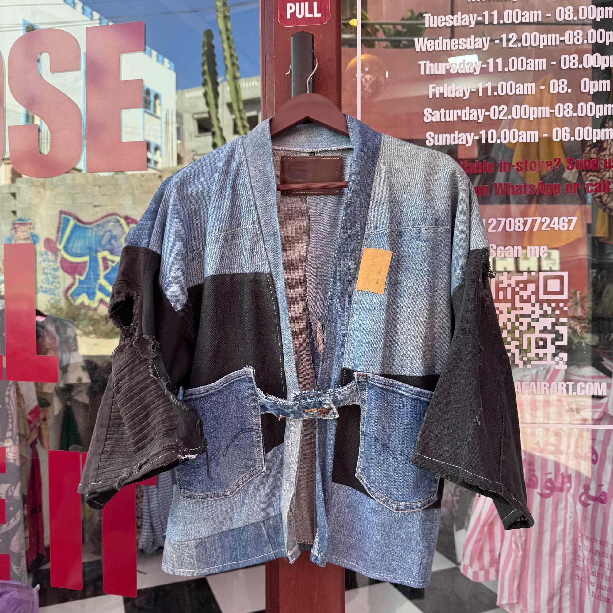 Upcycled Kimono Jeans