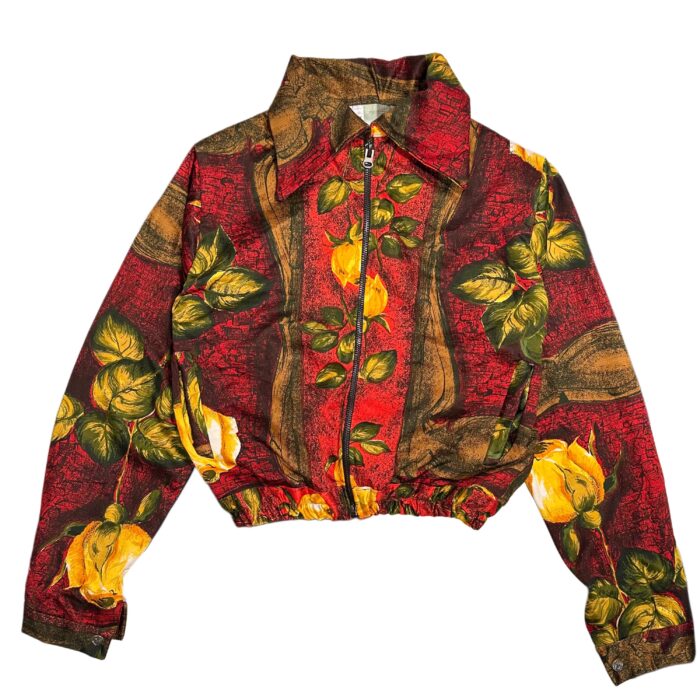 Unique Piece – Grandma’s Tablecloth Upcycled Bomber (Size  L 8/10 Condition)