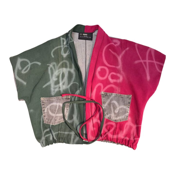 Upcycling jeans to kimono sz : L