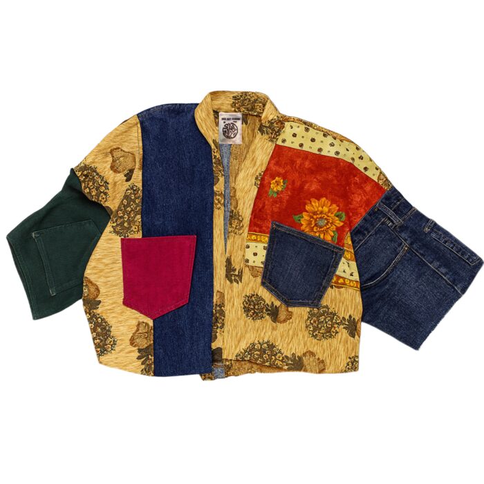 Upcycle jeans to kimono sz : L