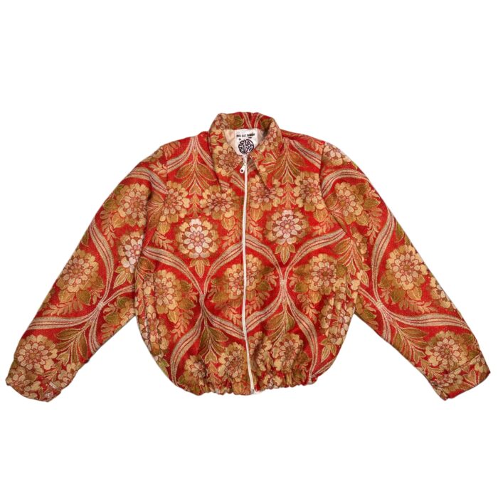 Unique Piece – Grandma’s Tablecloth Upcycled Bomber (Size M, 8/10 Condition)
